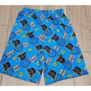 Lego Star Wars Boys Pajama Lounge Shorts Size 8 Darth Vader Black Blue Sleepwear
